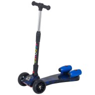 Reiten Kids 3-Wheel Kick Scooter with Lights, Music & Water Spray - Blue