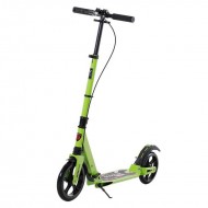 Reiten Teens Adult Kick Scooter Fold Adjust 14+ with Rear Wheel & Hand Brake - Green